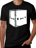 Abstract Graphic Tee - Black Unisex Casual T-Shirt product image 1