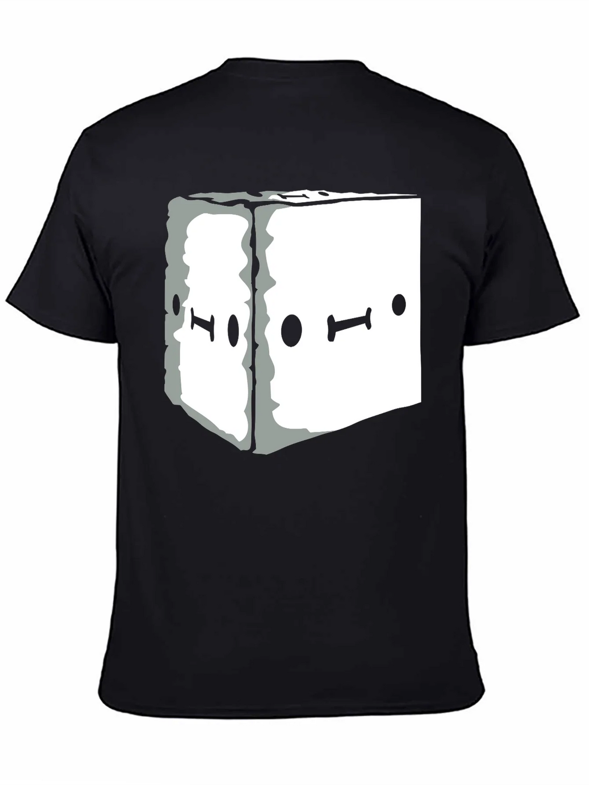 Abstract Graphic Tee - Black Unisex Casual T-Shirt product image 4