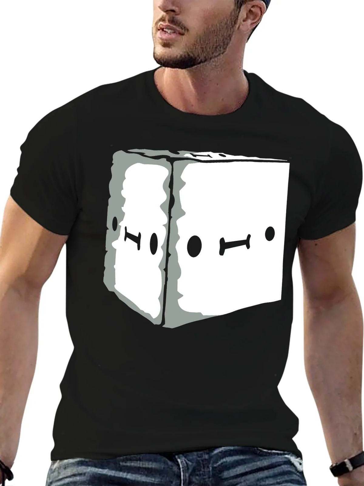Abstract Graphic Tee - Black Unisex Casual T-Shirt product image 6