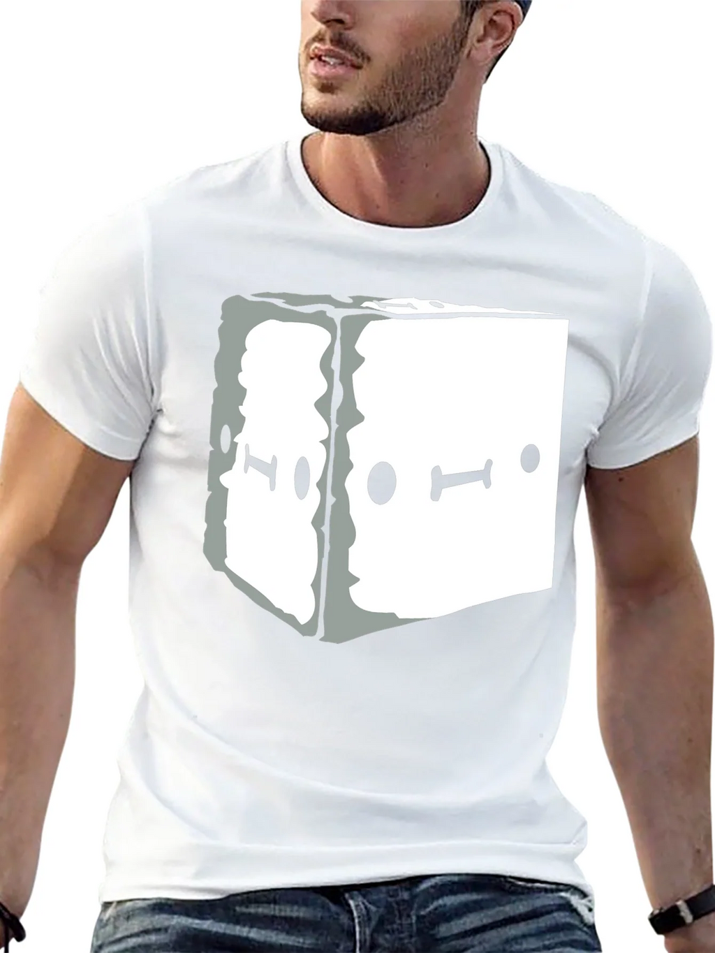Abstract Graphic Tee - Black Unisex Casual T-Shirt product image 12