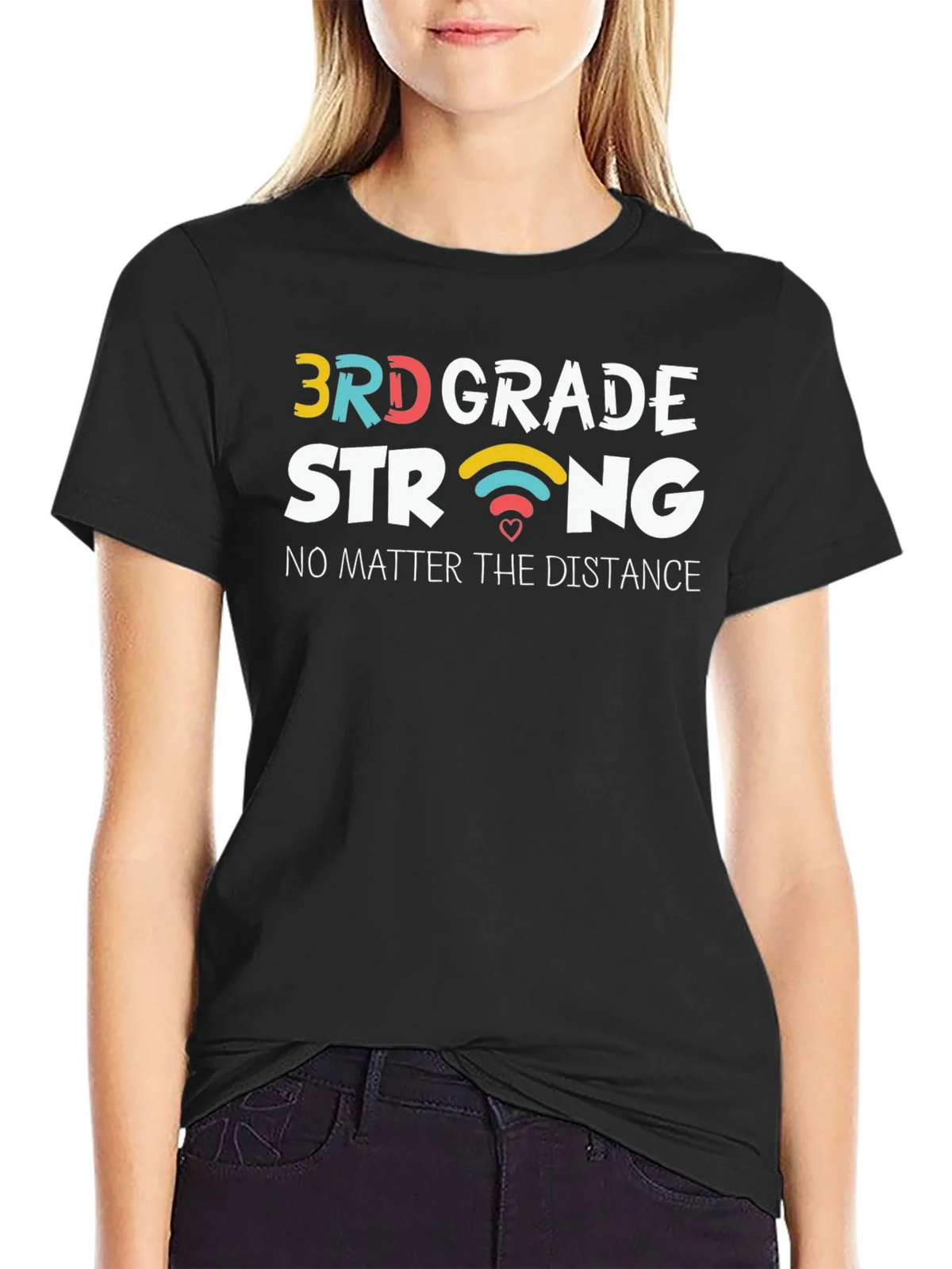 3rd Grade Strong Black T-Shirt product image 2