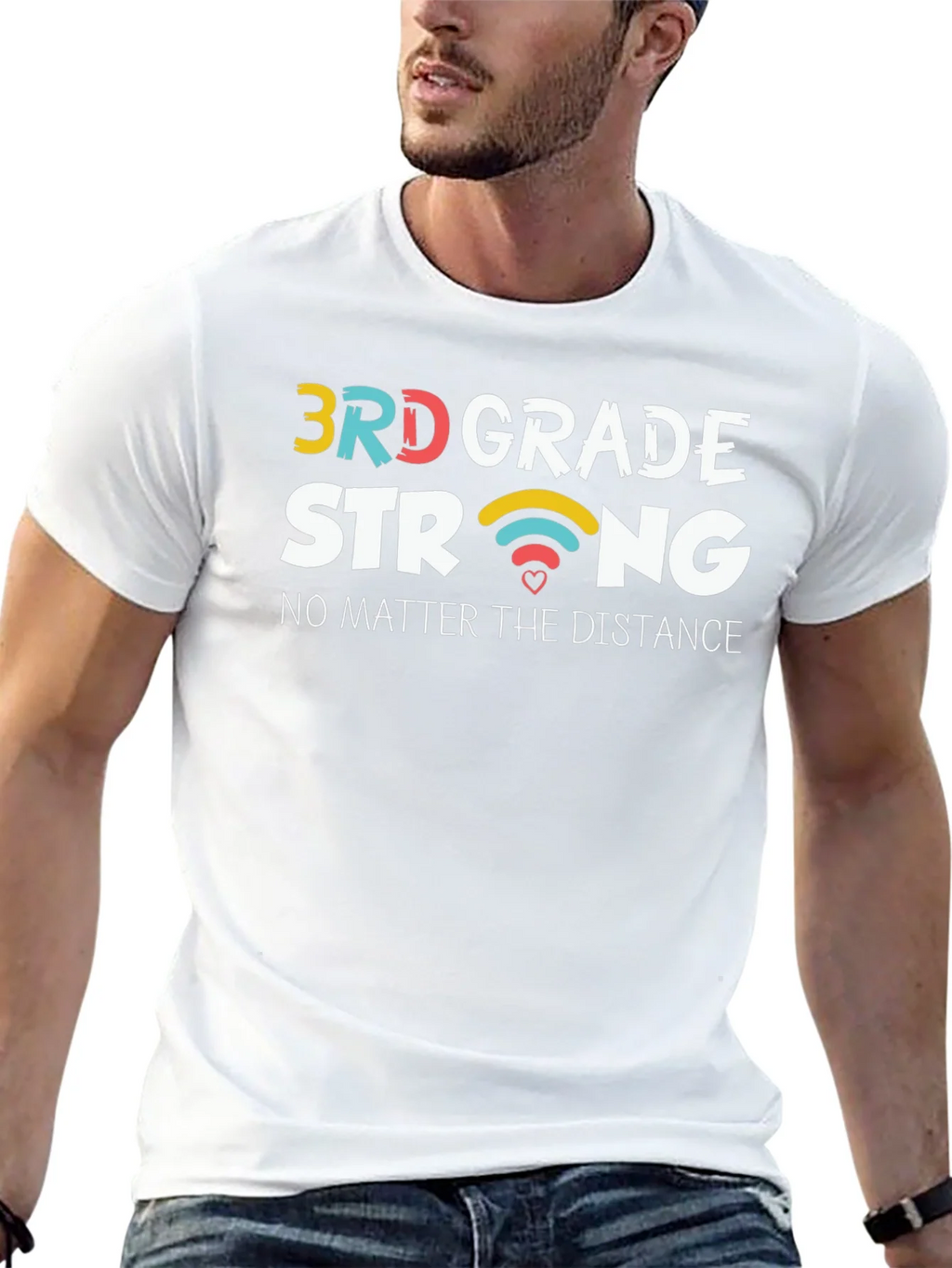 3rd Grade Strong Black T-Shirt product image 12