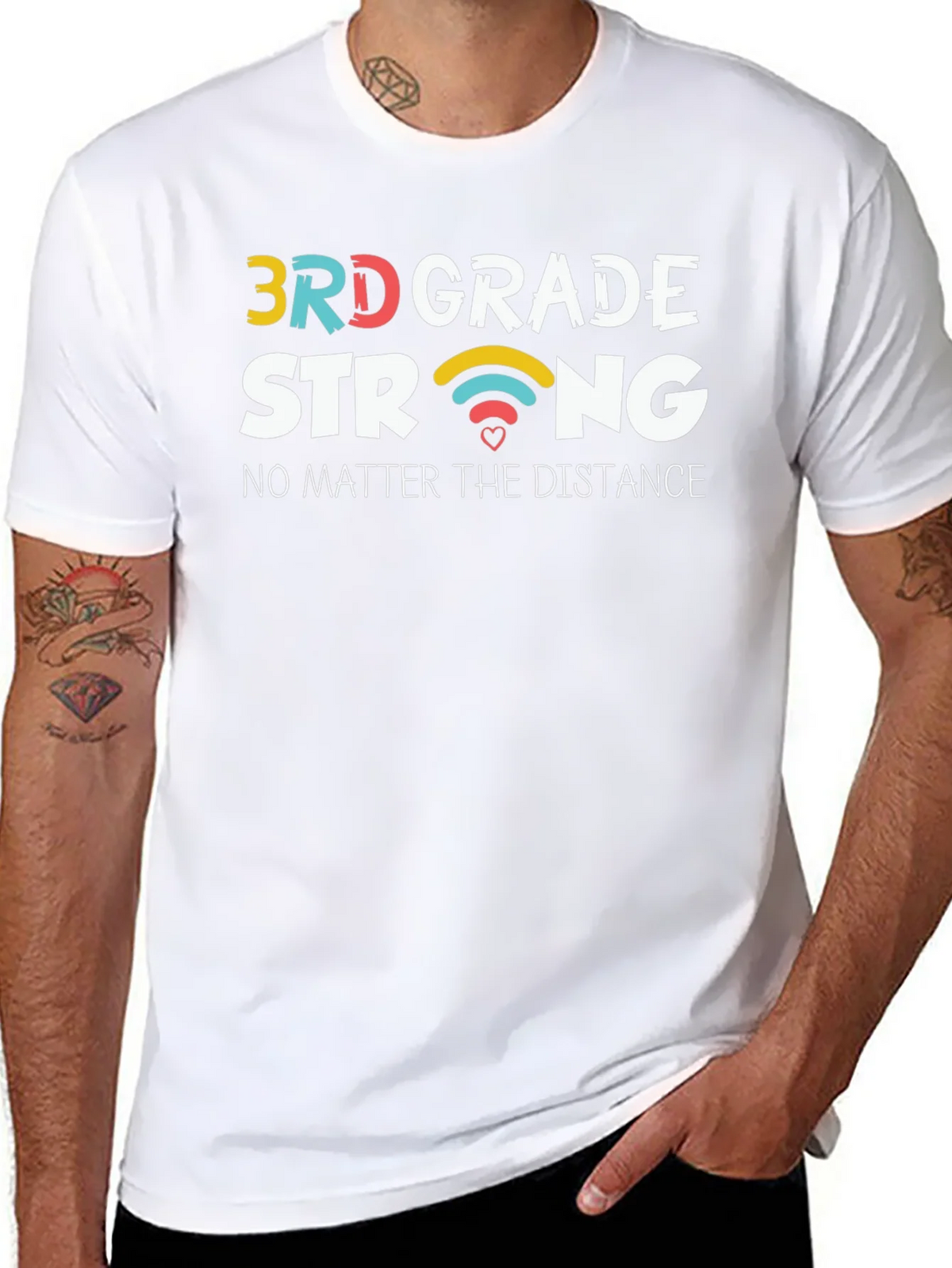 3rd Grade Strong Black T-Shirt product image 7