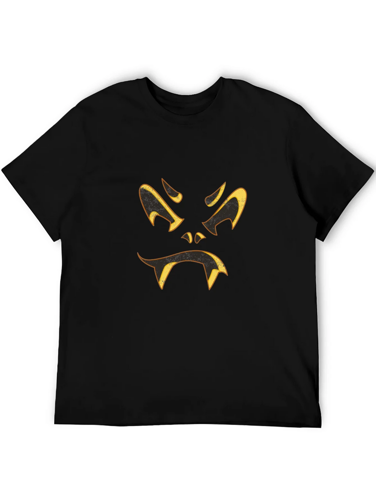 Spooky Halloween Face Black T-Shirt product image 3
