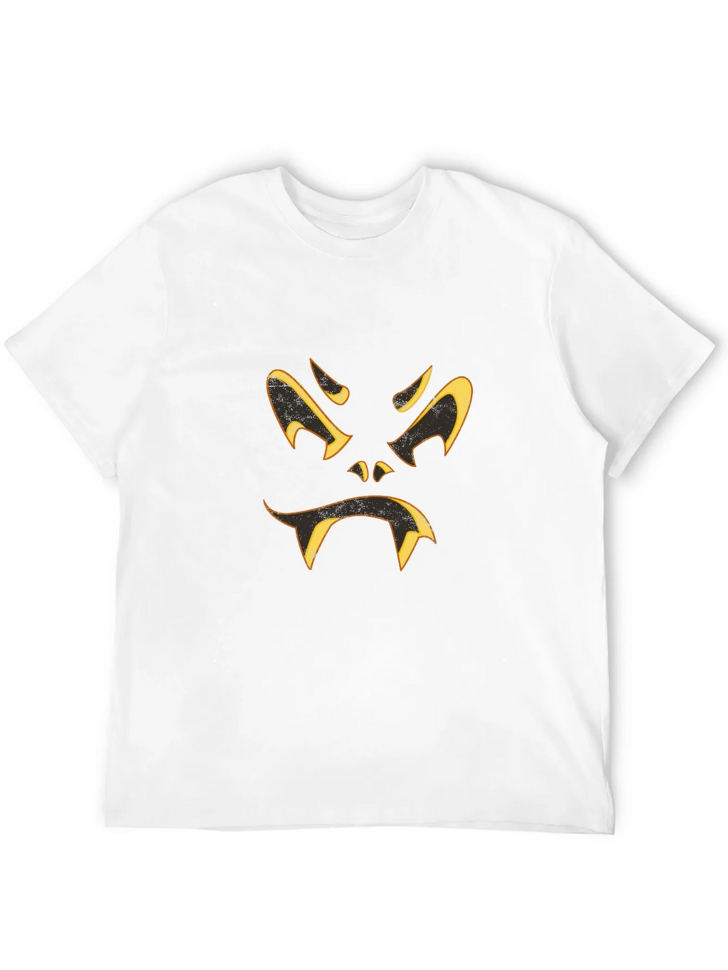 Spooky Halloween Face Black T-Shirt product image 7
