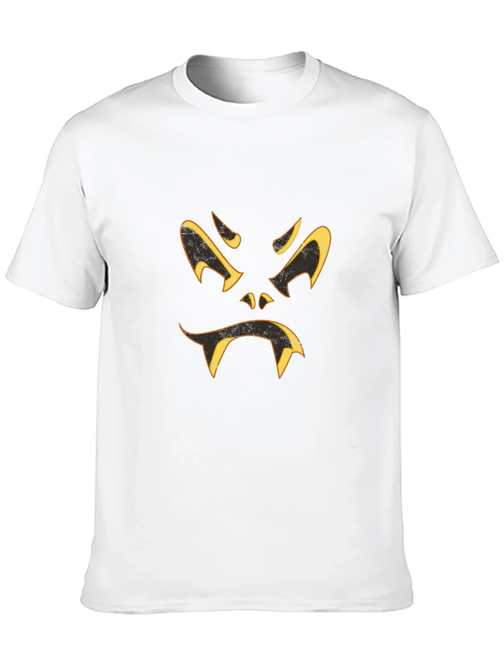 Spooky Halloween Face Black T-Shirt product image 5