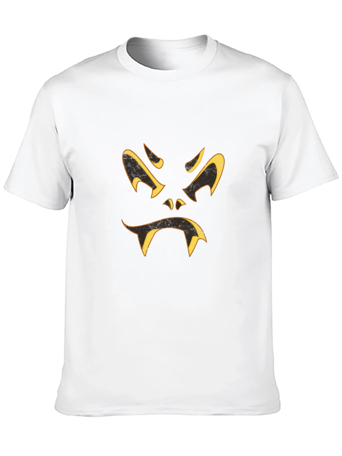 Spooky Halloween Face Black T-Shirt product image 5