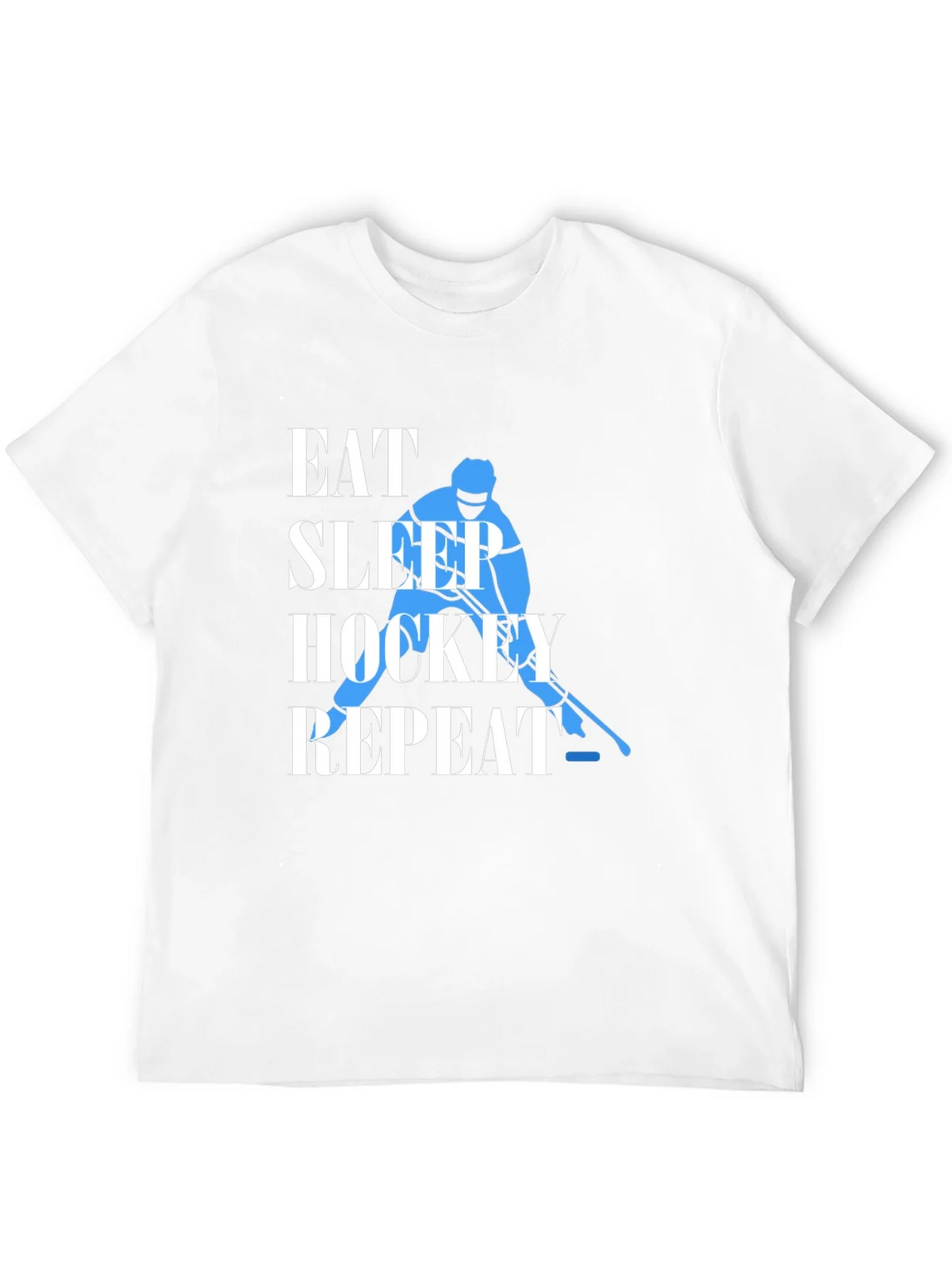 Eat Sleep Hockey Repeat Graphic Tee product image 11