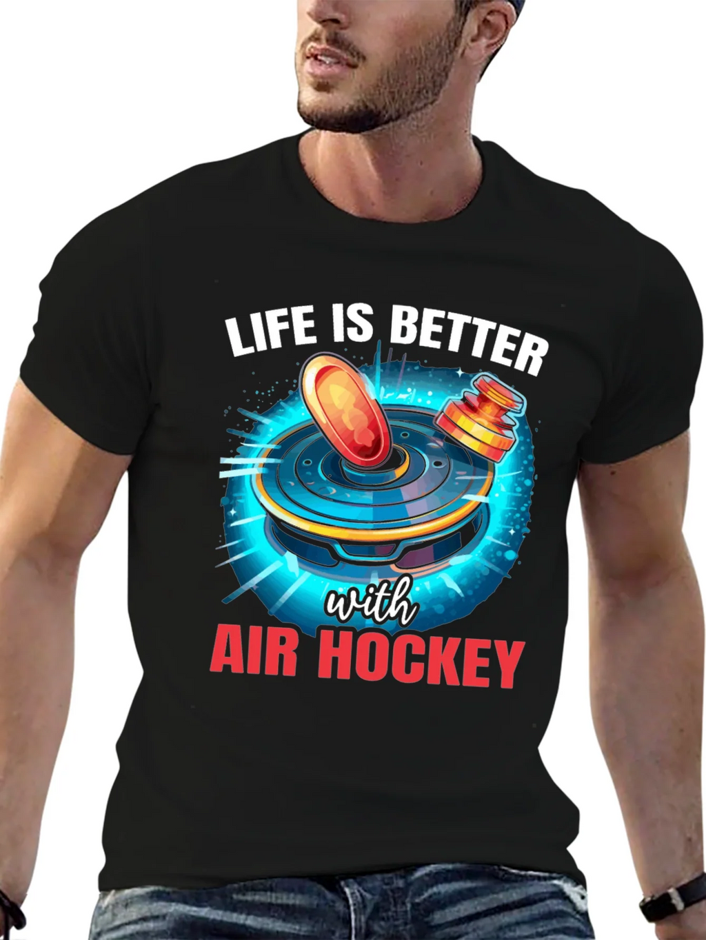 Air Hockey T-Shirt - Life Is Better with product image 6