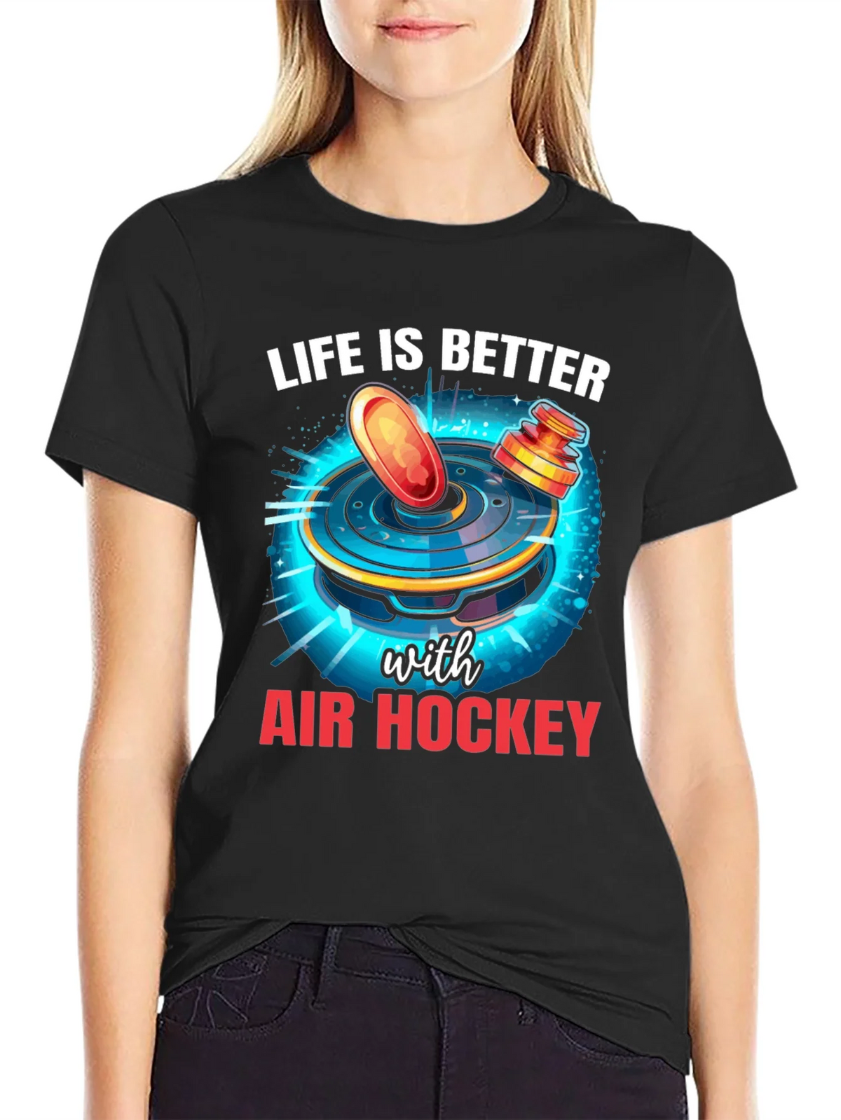 Air Hockey T-Shirt - Life Is Better with product image 2