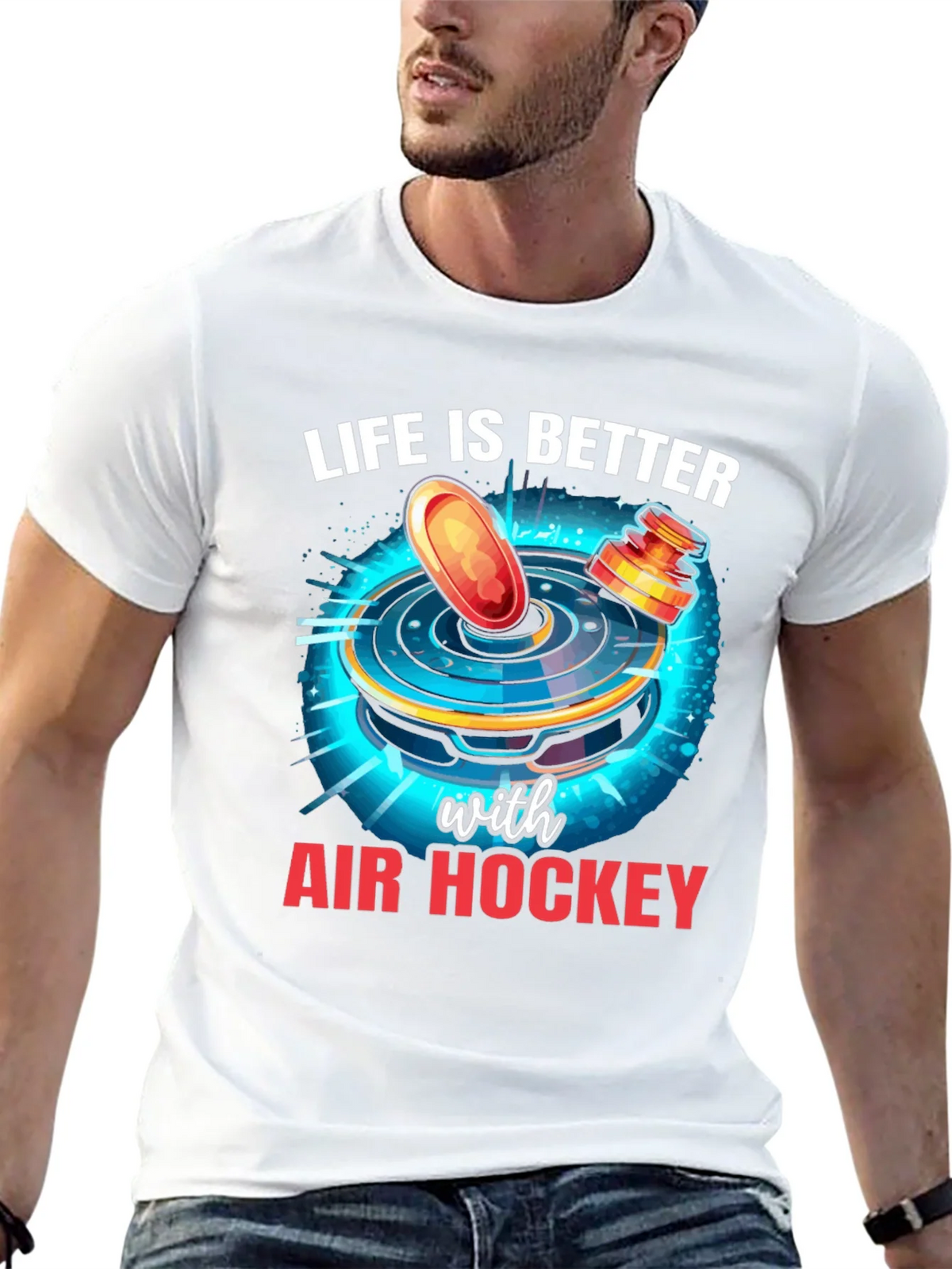 Air Hockey T-Shirt - Life Is Better with product image 12