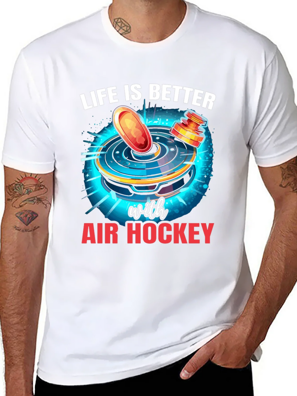 Air Hockey T-Shirt - Life Is Better with product image 7