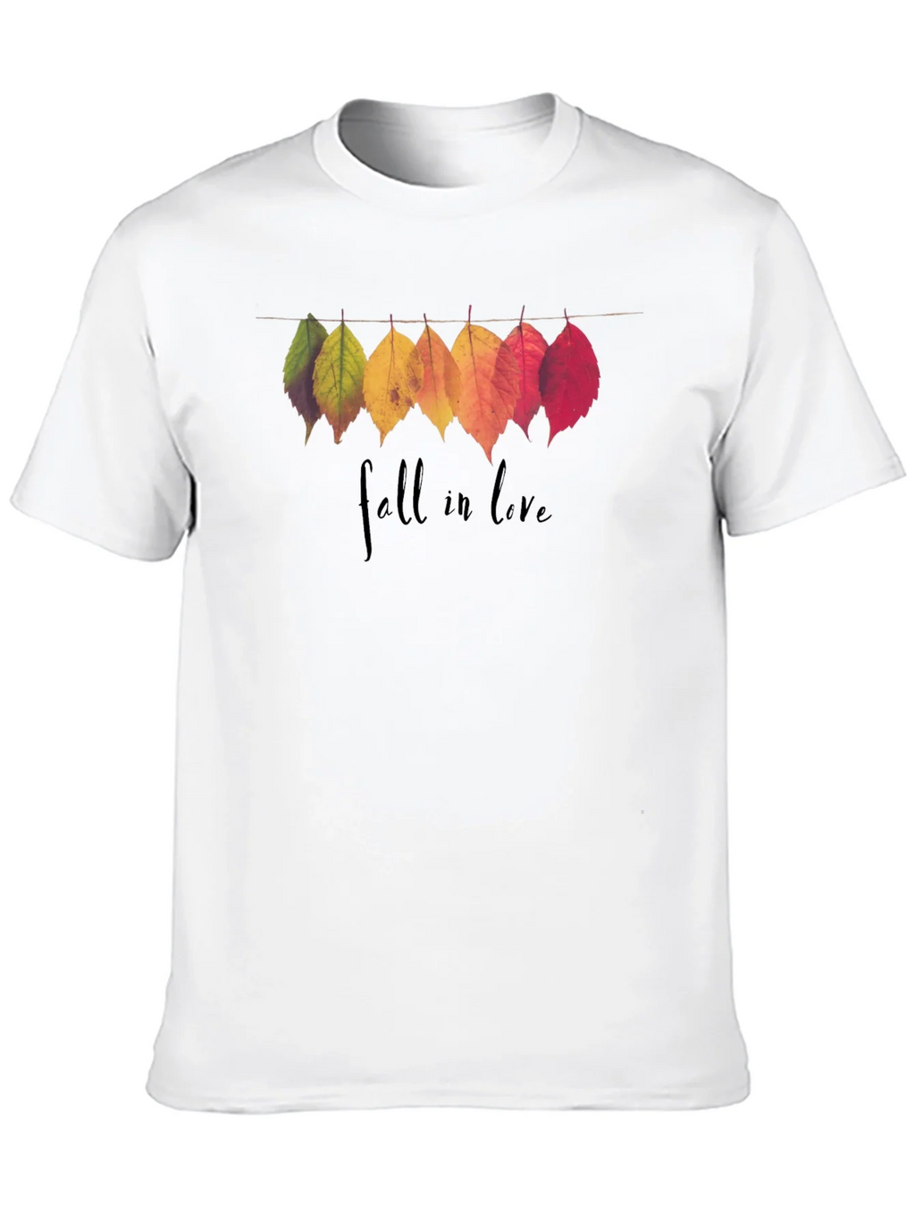 Fall in Love Leaves Graphic T-Shirt product image 9