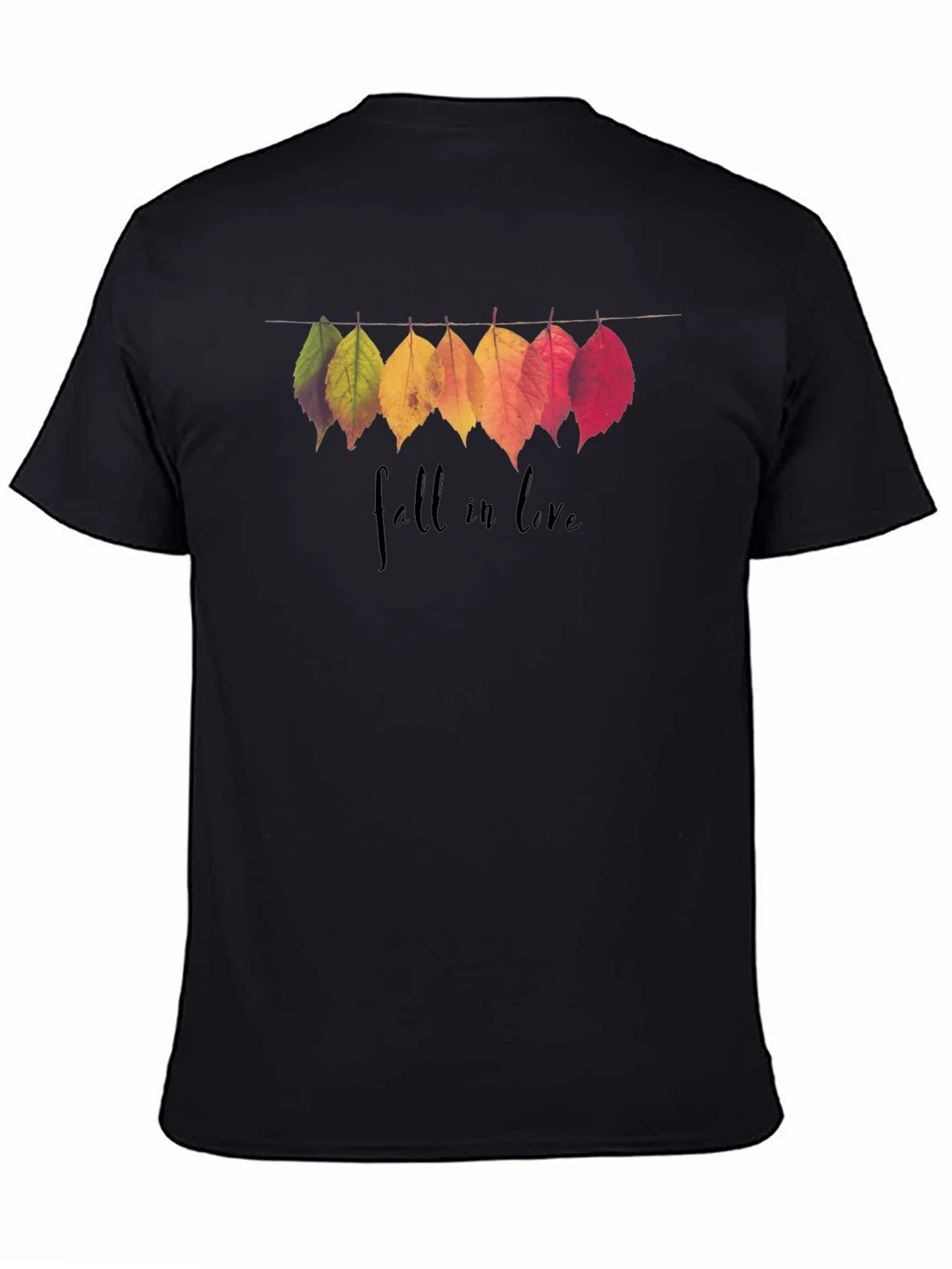 Fall in Love Leaves Graphic T-Shirt product image 4