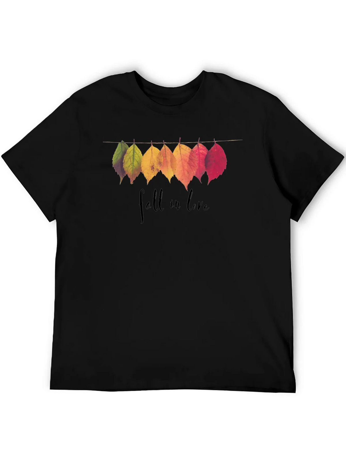 Fall in Love Leaves Graphic T-Shirt product image 5