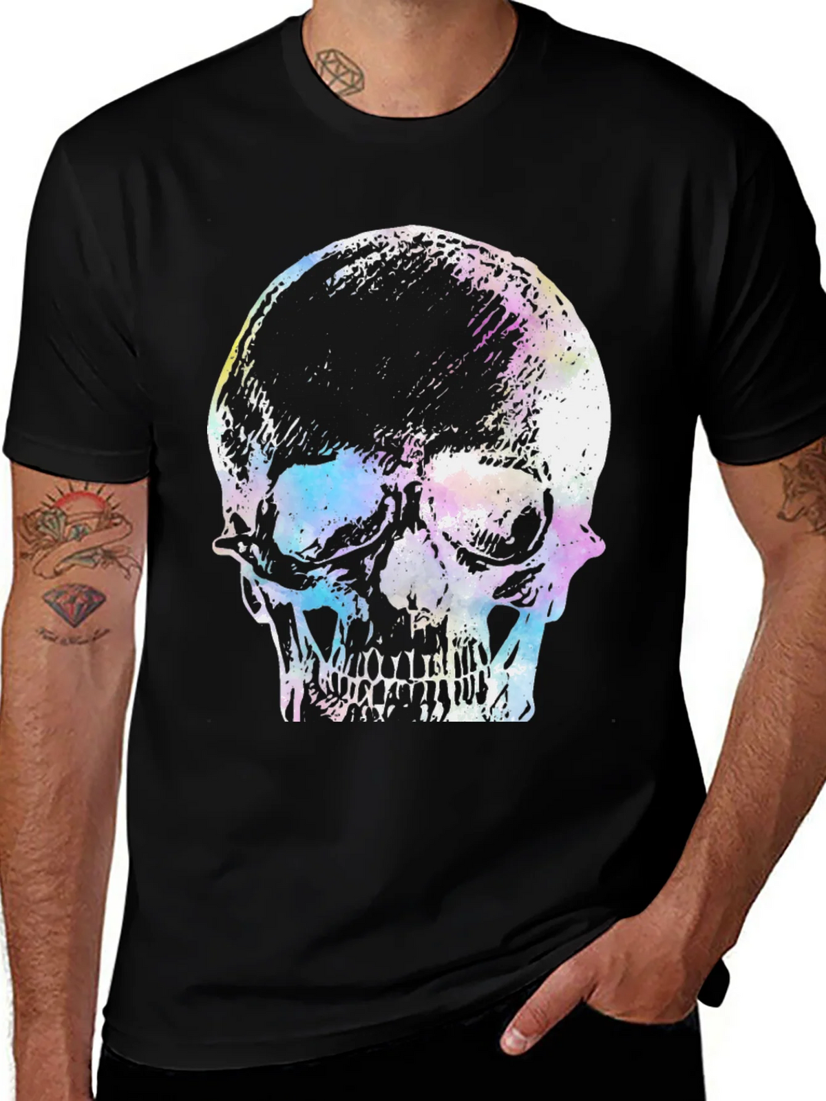 Skull Graphic Print T-Shirt - Black product image 1
