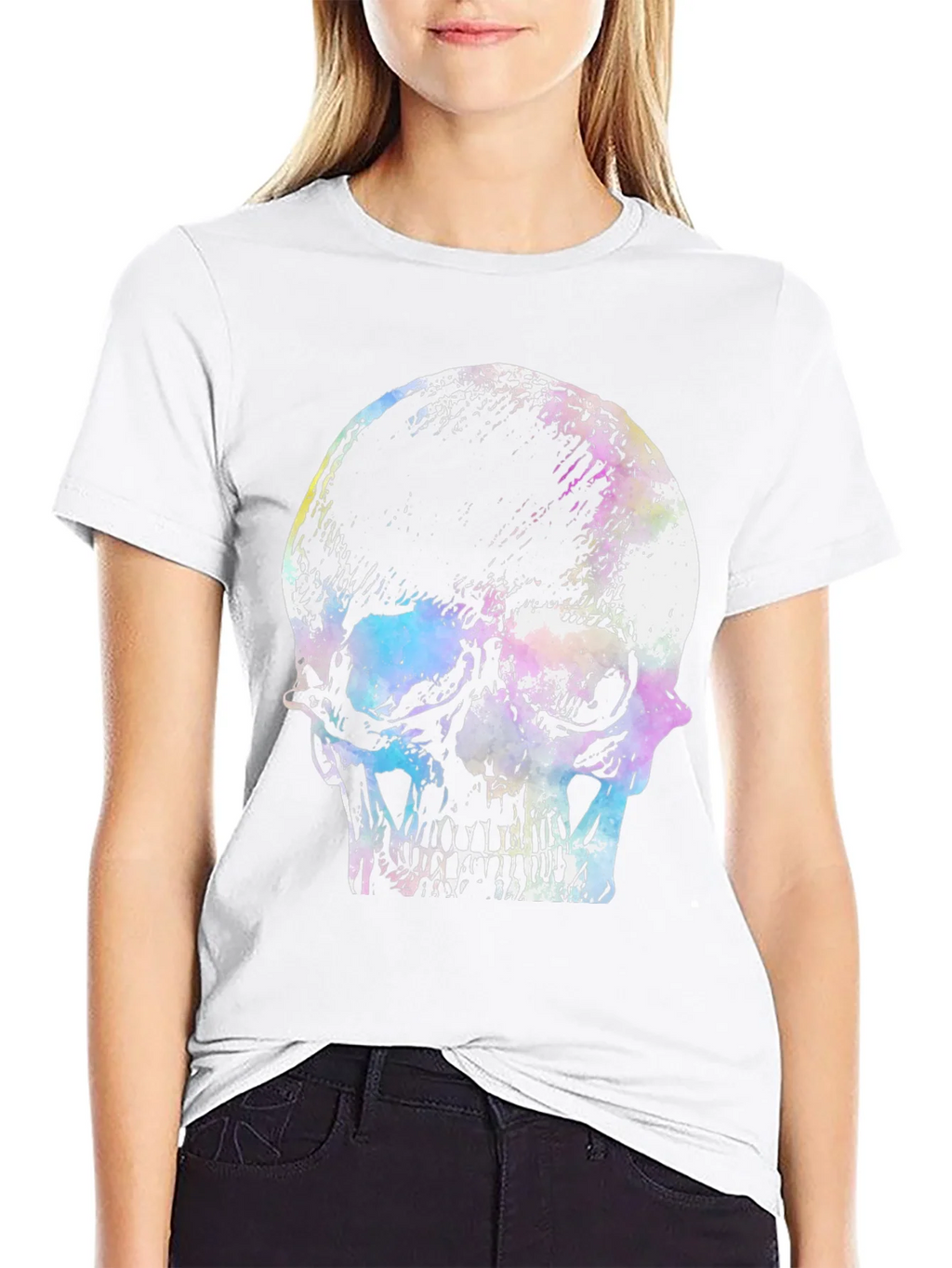 Skull Graphic Print T-Shirt - Black product image 6