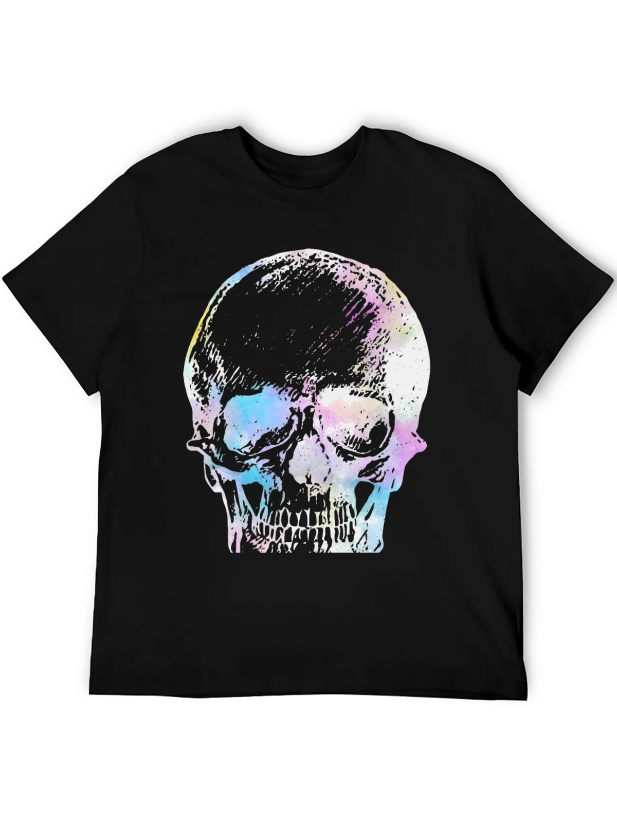 Skull Graphic Print T-Shirt - Black product image 4