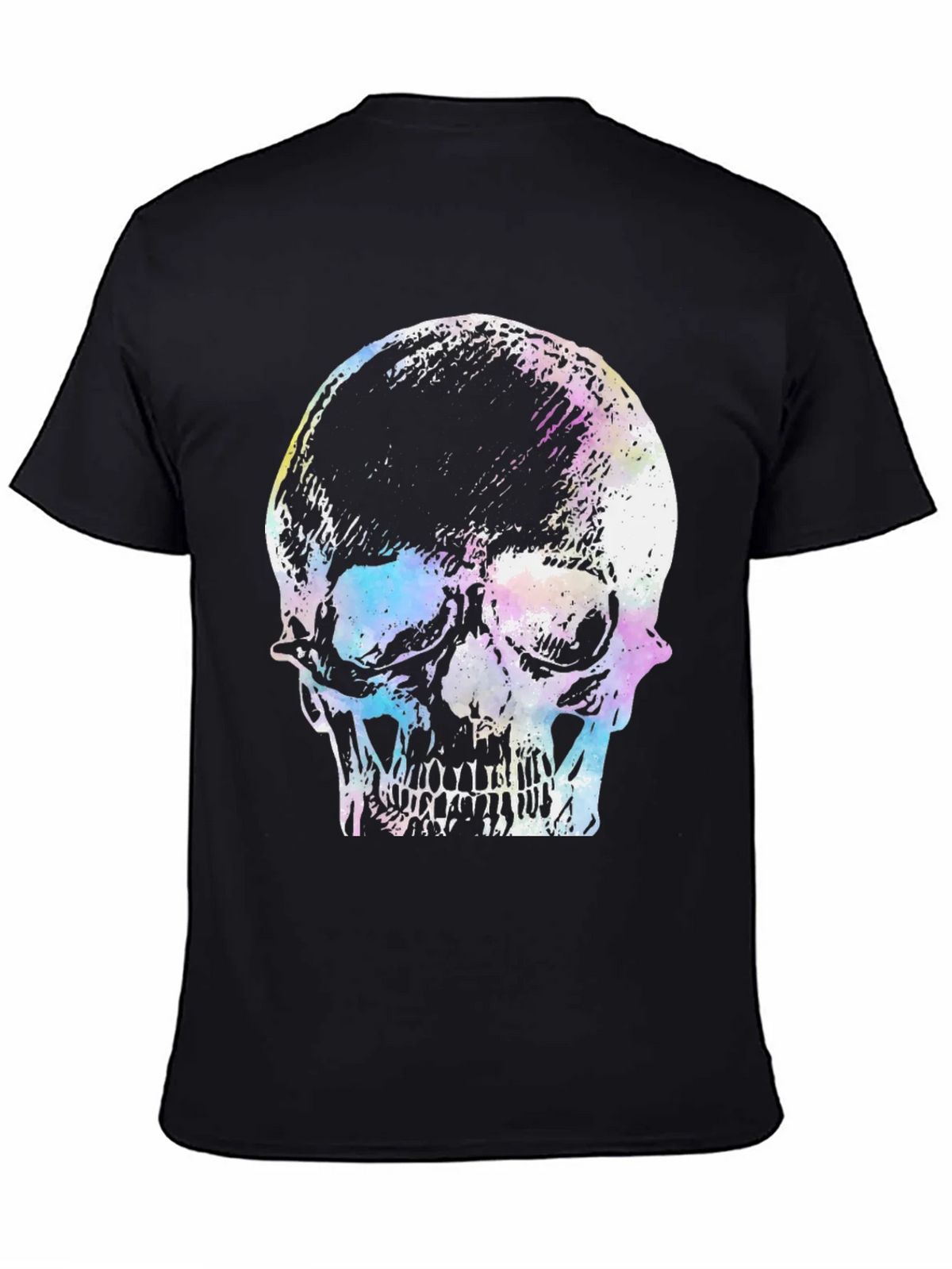 Skull Graphic Print T-Shirt - Black product image 3