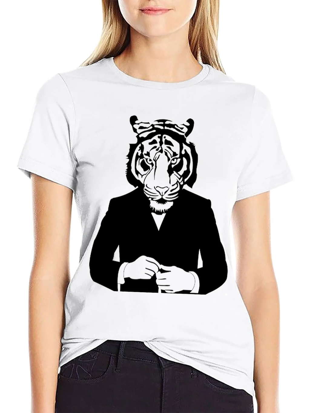 Tiger Suit Graphic T-Shirt - Cool Animal Design product image 8