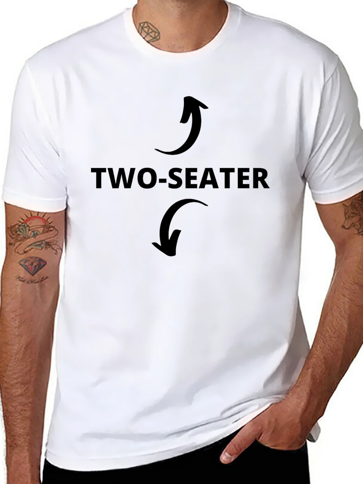 Two-Seater T-Shirt Novelty Humor product image 6