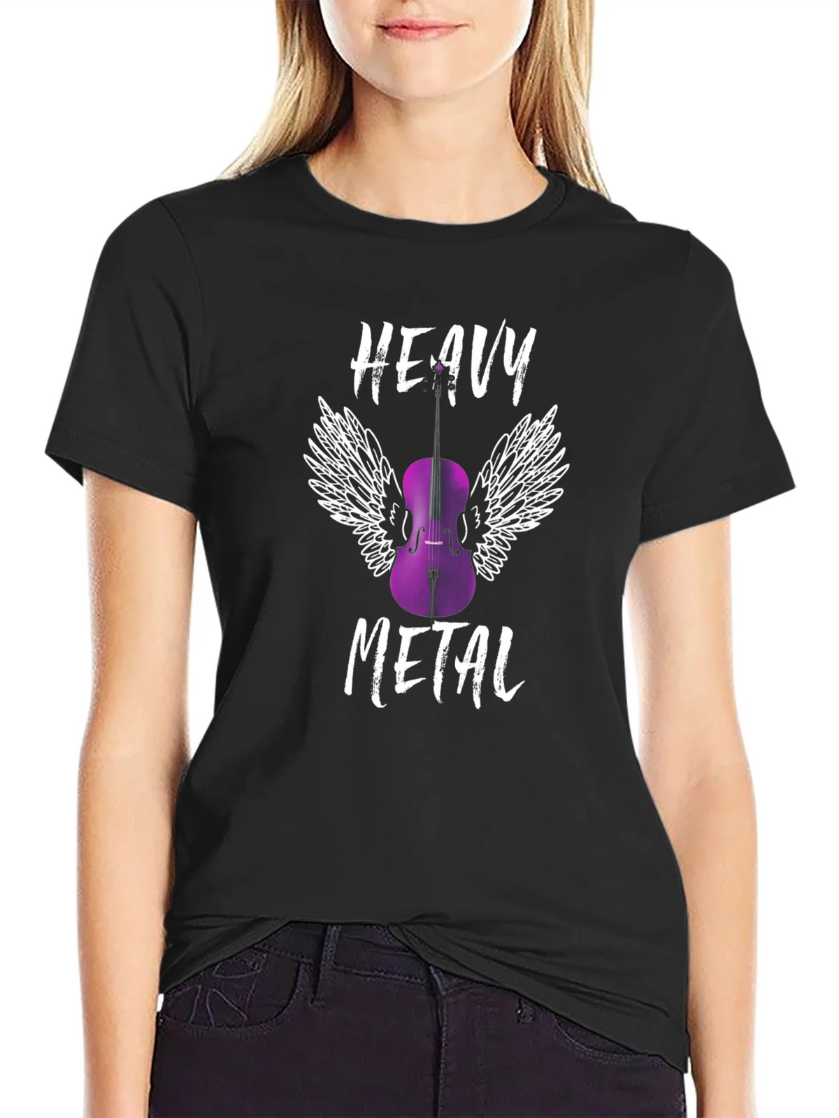 Heavy Metal Cello T-Shirt - Musician Gift product image 2