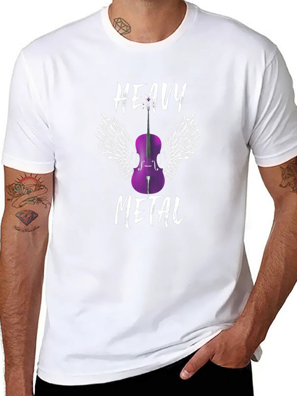 Heavy Metal Cello T-Shirt - Musician Gift product image 7