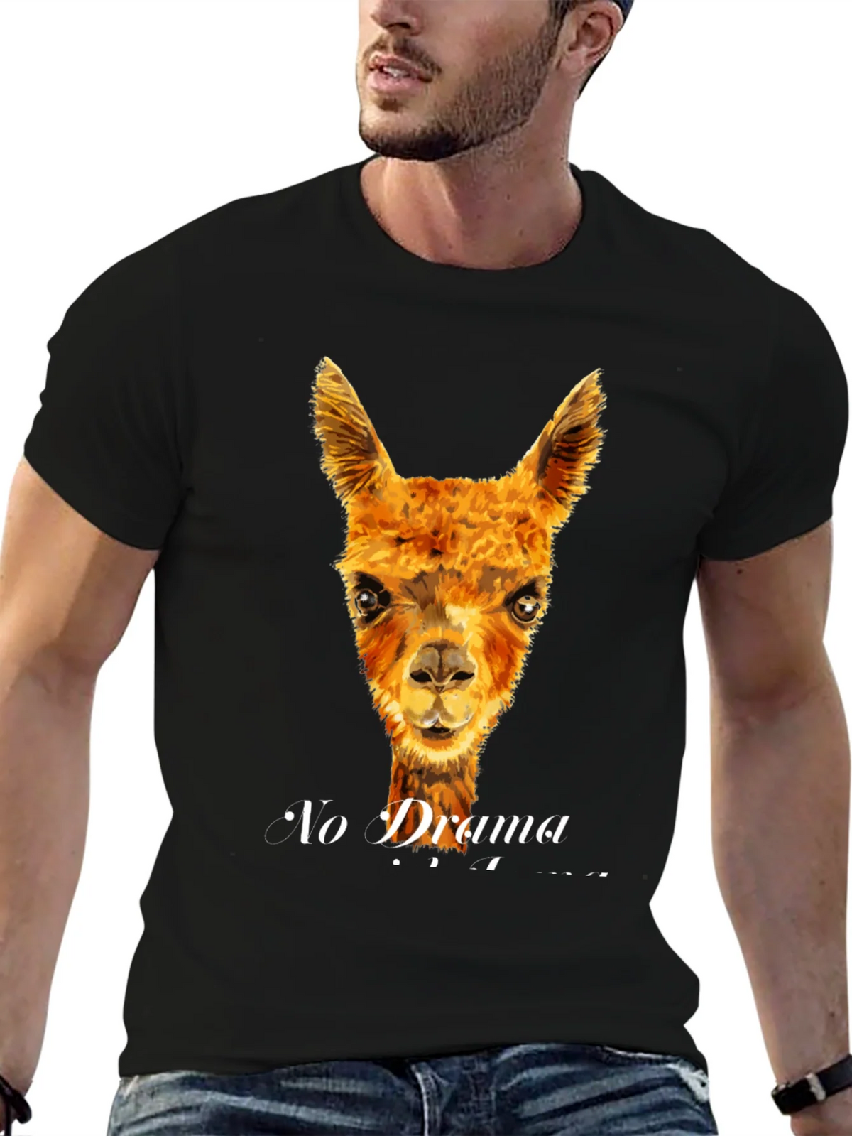 No Drama Llama T-Shirt - Funny Animal Tee product image 6