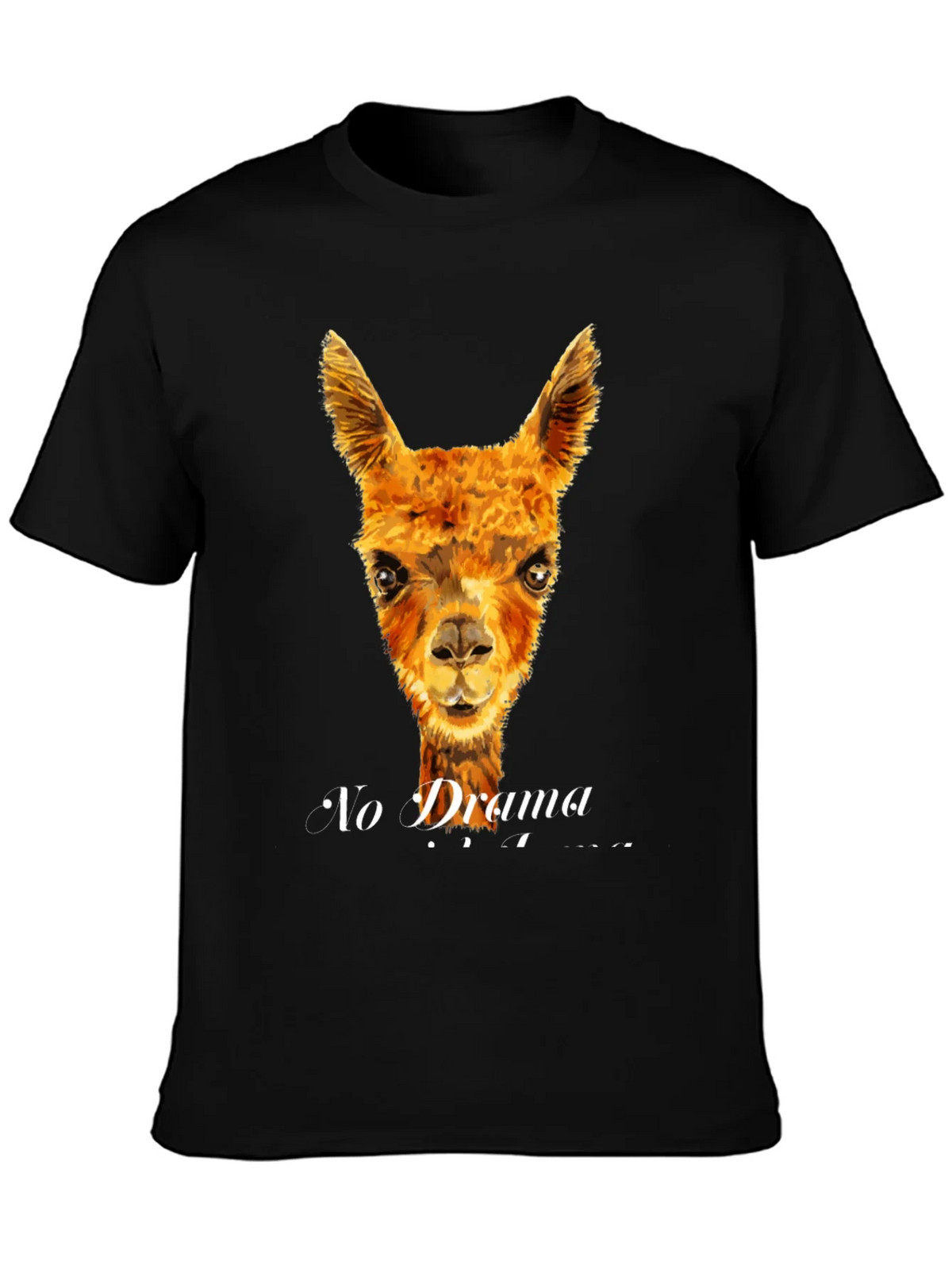No Drama Llama T-Shirt - Funny Animal Tee product image 3