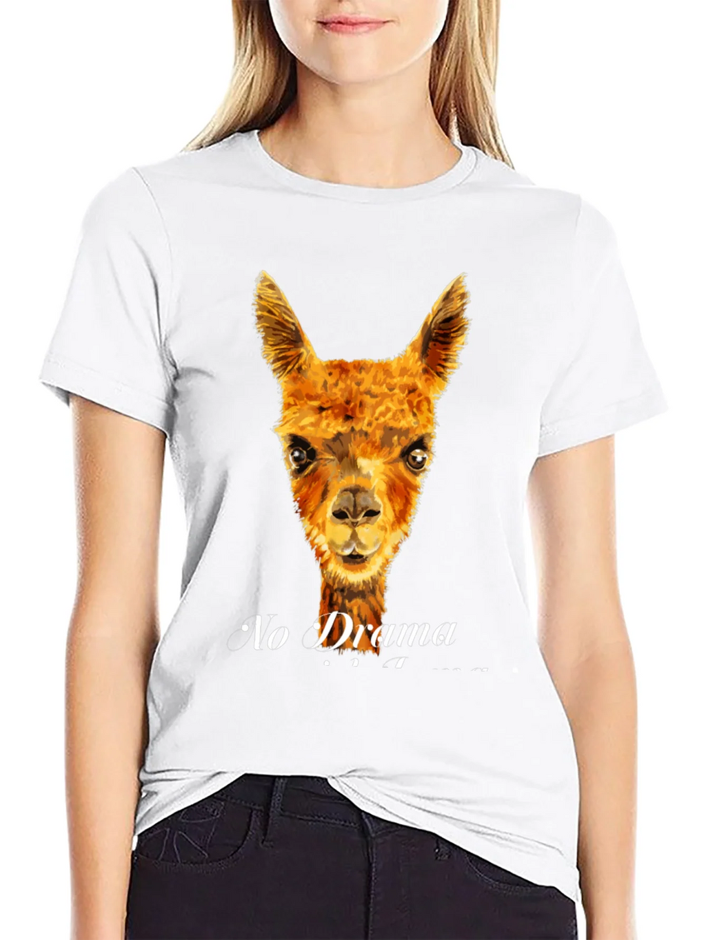 No Drama Llama T-Shirt - Funny Animal Tee product image 8