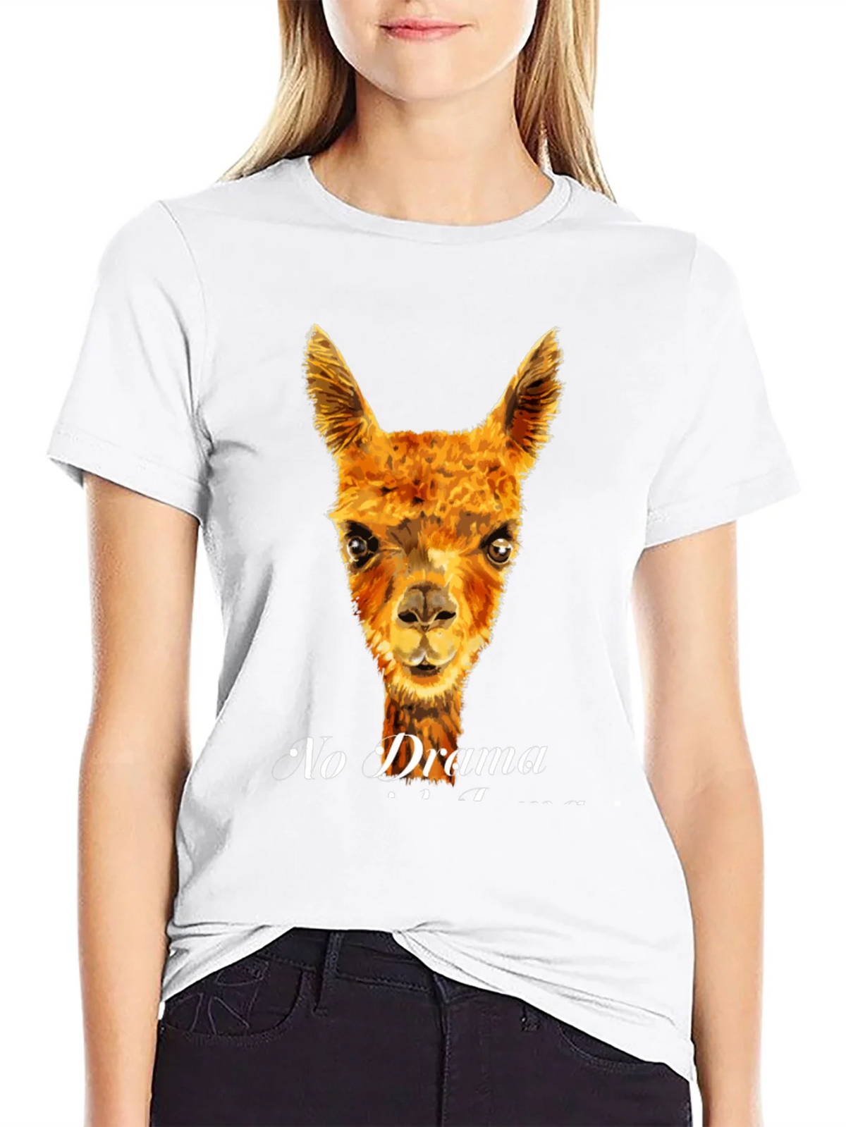 No Drama Llama T-Shirt - Funny Animal Tee product image 8