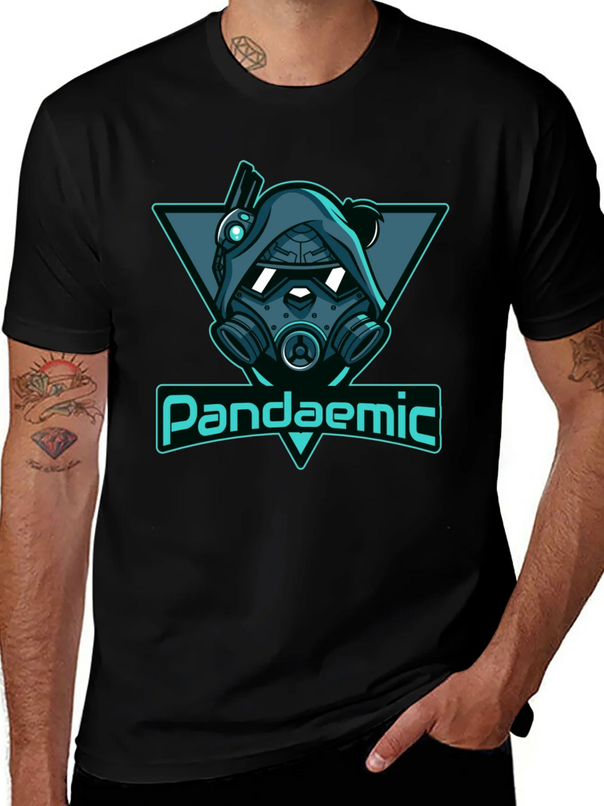 Pandaemic Graphic T-Shirt - Black product image 1