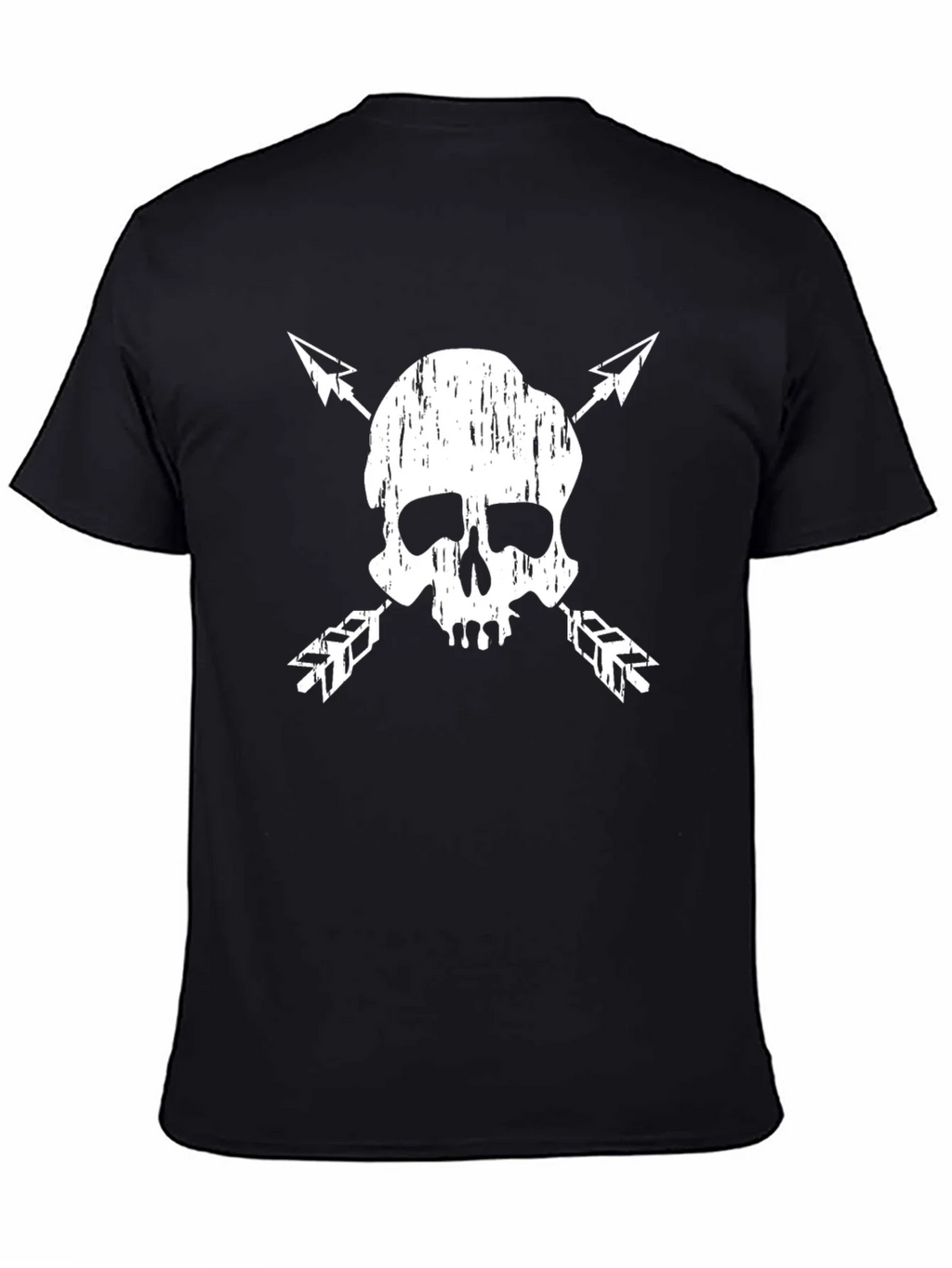 Skull & Arrow Graphic Tee - Black Cotton Blend product image 4