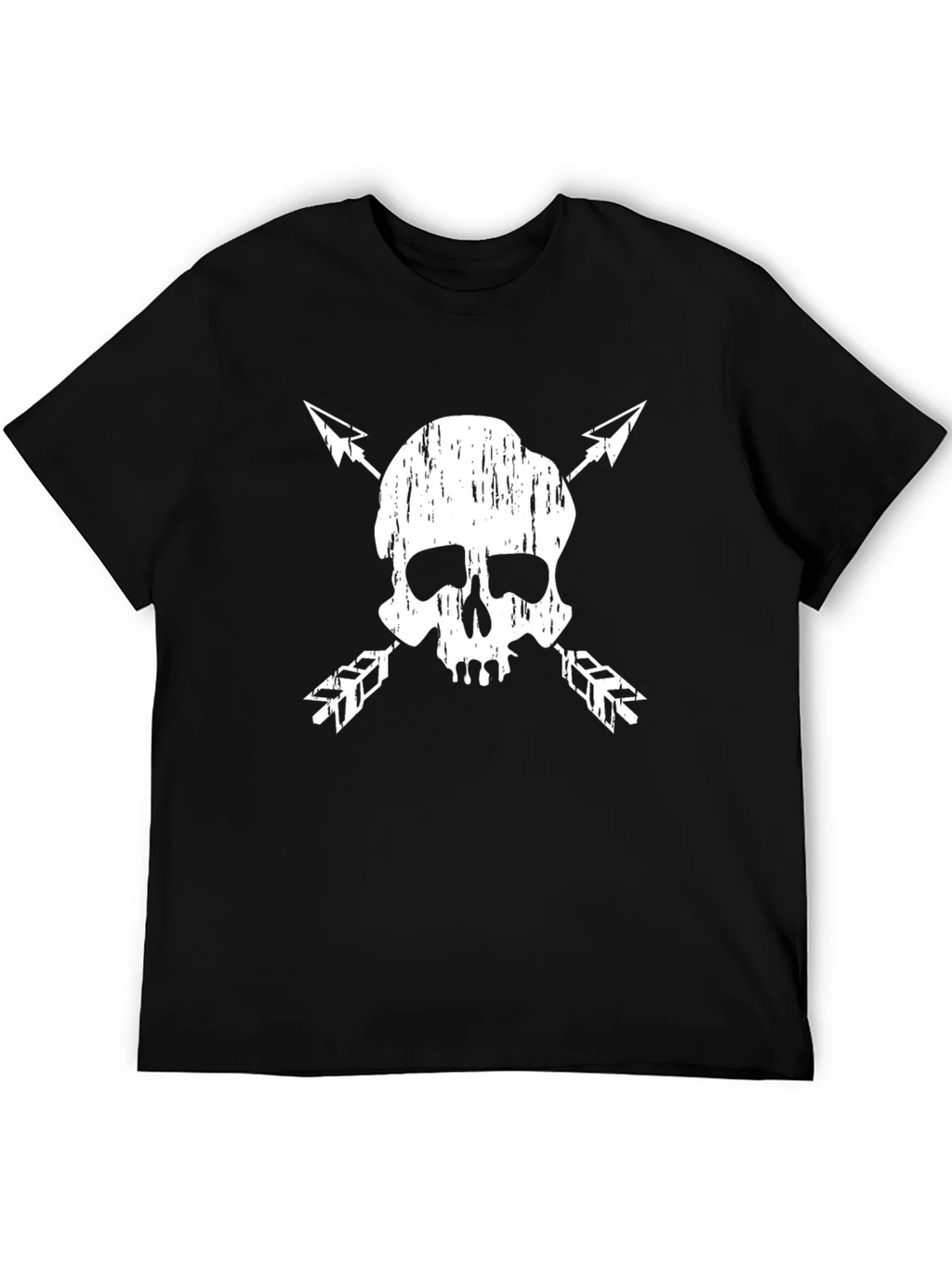 Skull & Arrow Graphic Tee - Black Cotton Blend product image 5