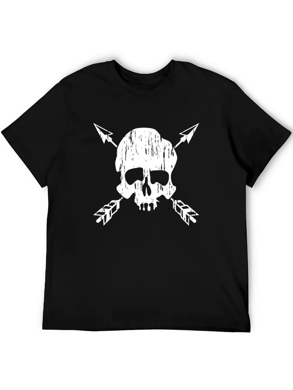 Skull & Arrow Graphic Tee - Black Cotton Blend product image 5