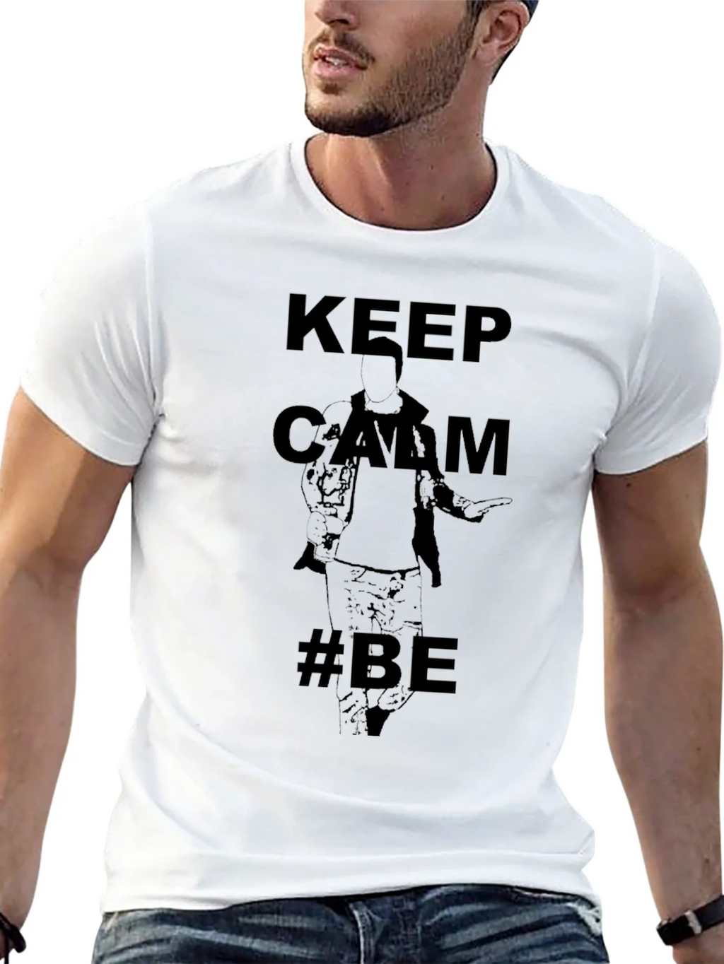 Keep Calm #BE T-Shirt - Black product image 5