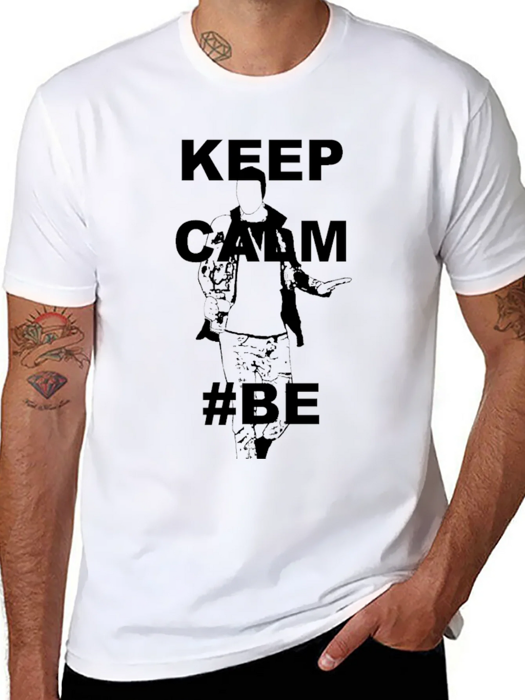 Keep Calm #BE T-Shirt - Black product image 3
