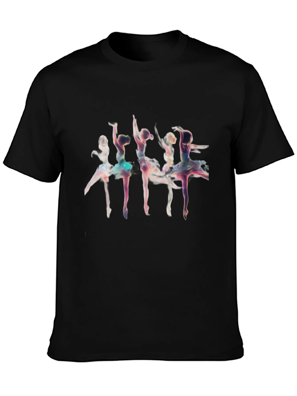 Ballerina Graphic T-Shirt - Black Cotton Tee product image 3