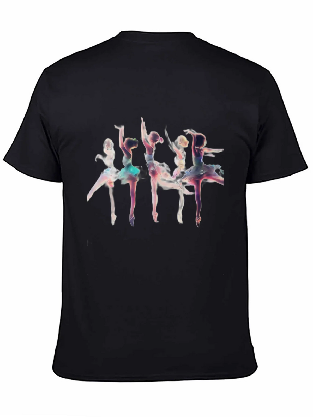 Ballerina Graphic T-Shirt - Black Cotton Tee product image 4