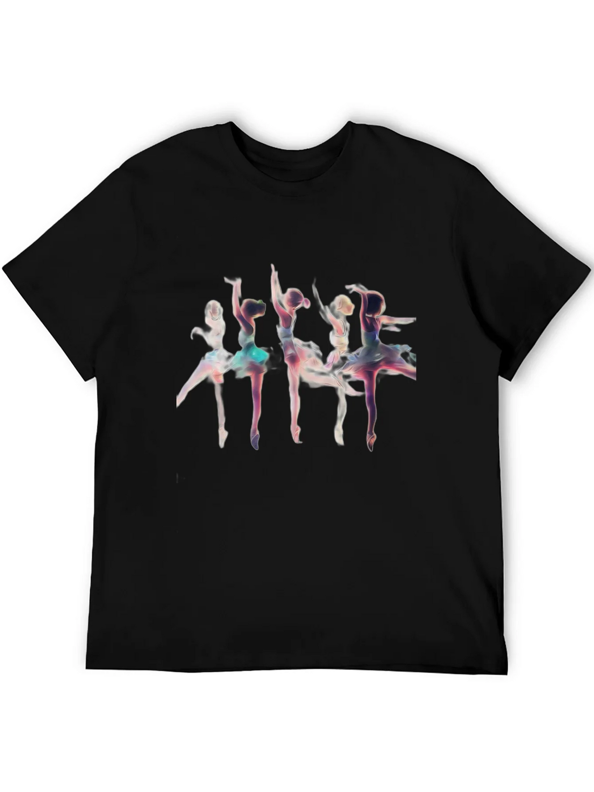 Ballerina Graphic T-Shirt - Black Cotton Tee product image 5