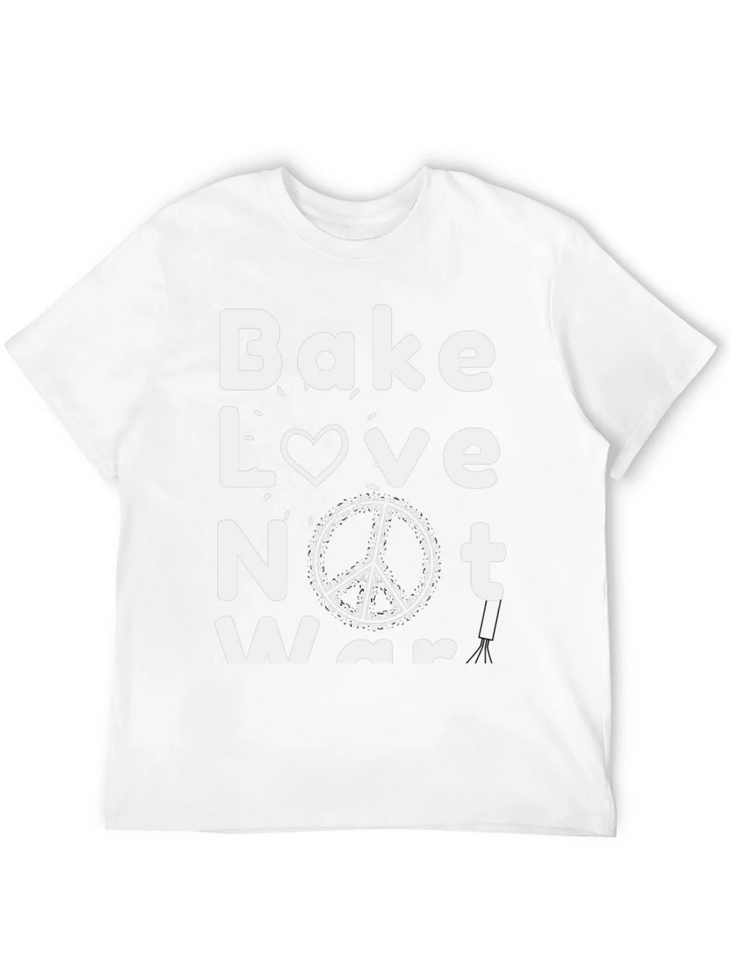 Bake Love Not War Graphic Tee - Black product image 11