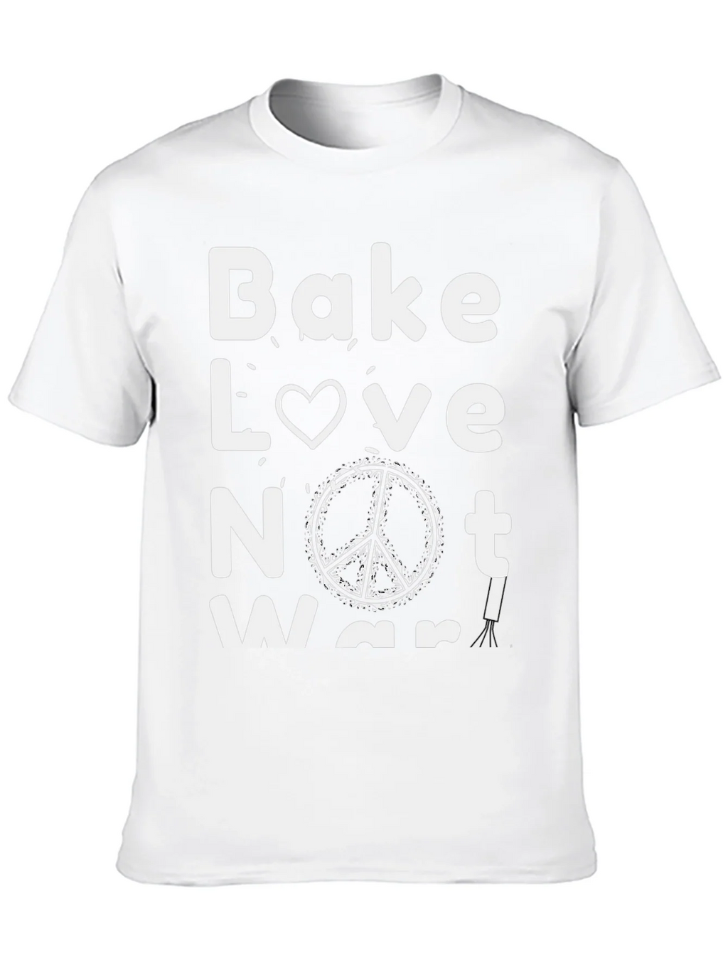 Bake Love Not War Graphic Tee - Black product image 9