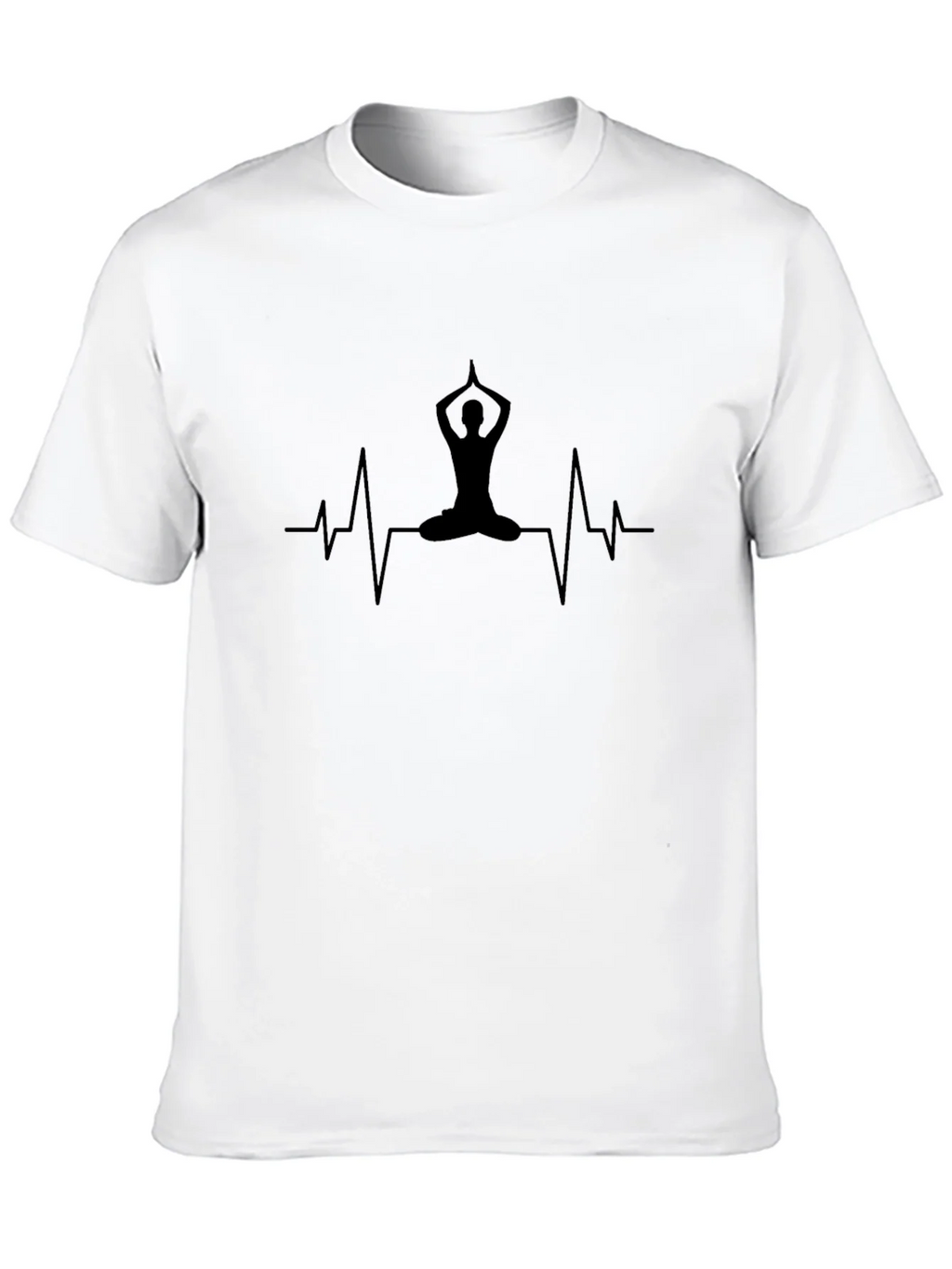 Yoga Heartbeat T-Shirt - Black product image 7
