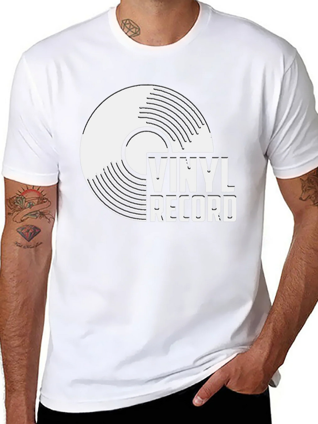 Vinyl Record Graphic T-Shirt - Retro Music Tee product image 2