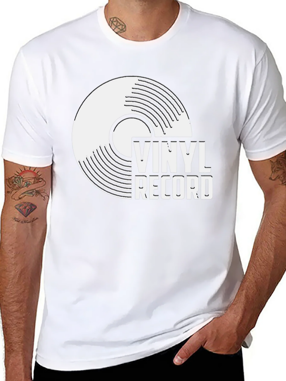 Vinyl Record Graphic T-Shirt - Retro Music Tee product image 2
