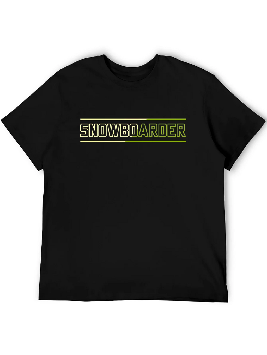 Snowboarder Graphic Tee - Black Cotton Blend T-Shirt product image 5