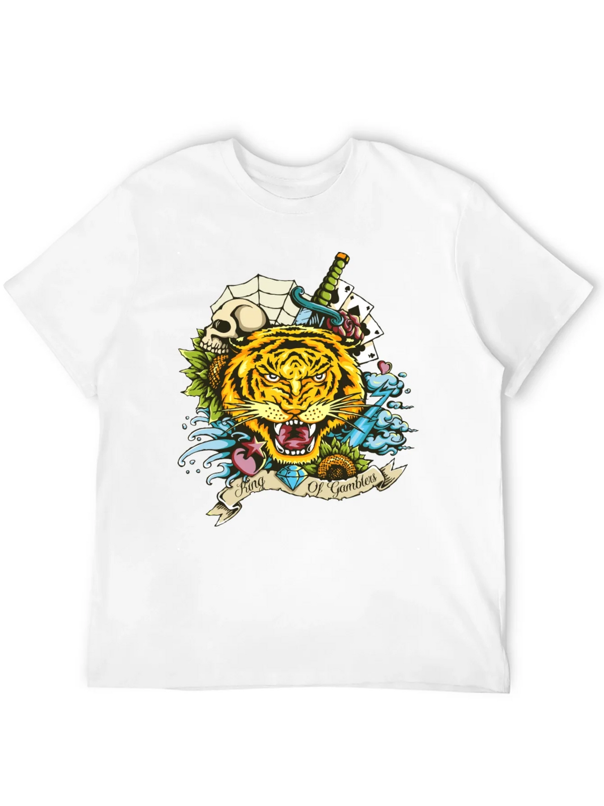 King of Gamblers Tiger Graphic Tee - Black product image 11