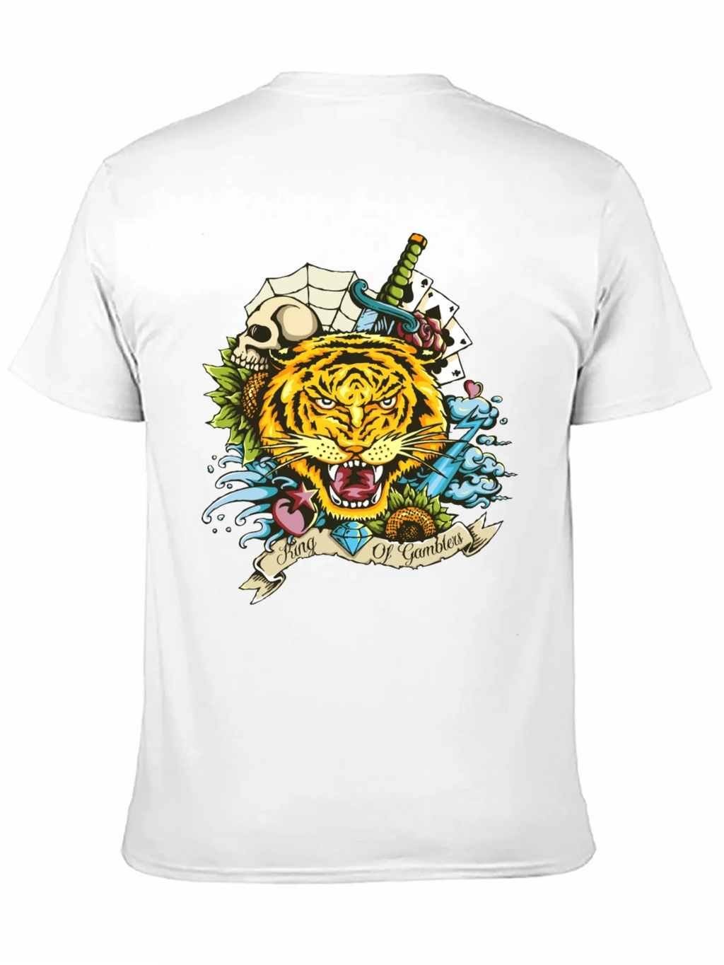 King of Gamblers Tiger Graphic Tee - Black product image 10