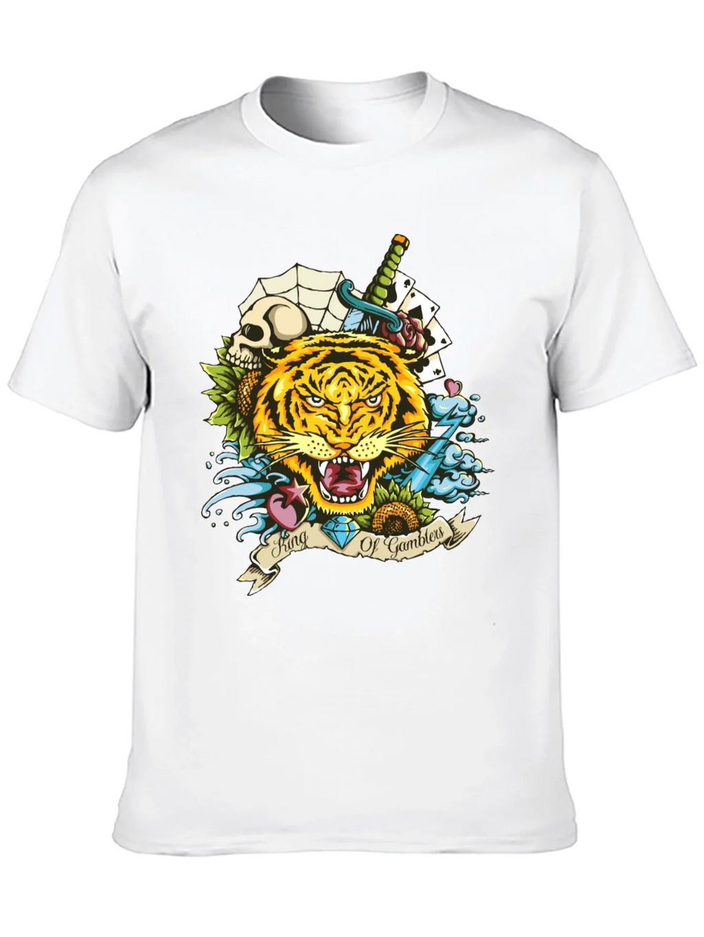 King of Gamblers Tiger Graphic Tee - Black product image 9