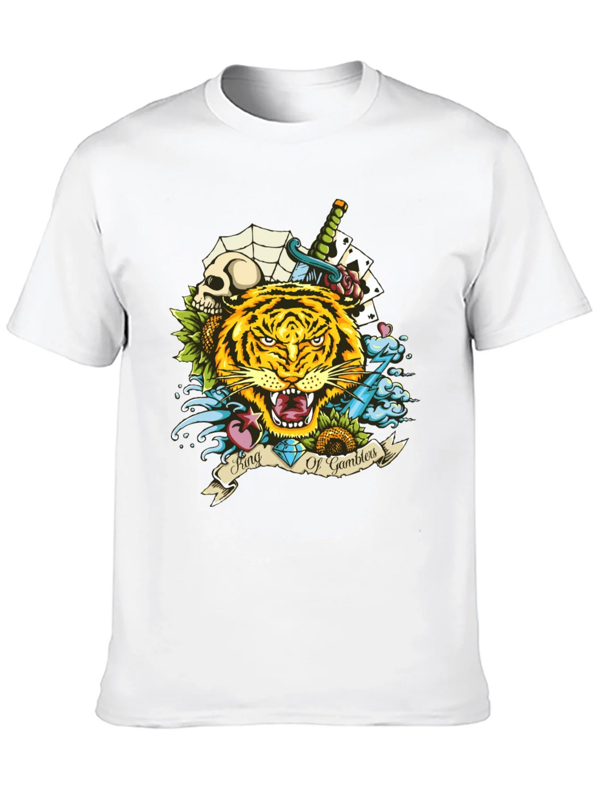 King of Gamblers Tiger Graphic Tee - Black product image 9